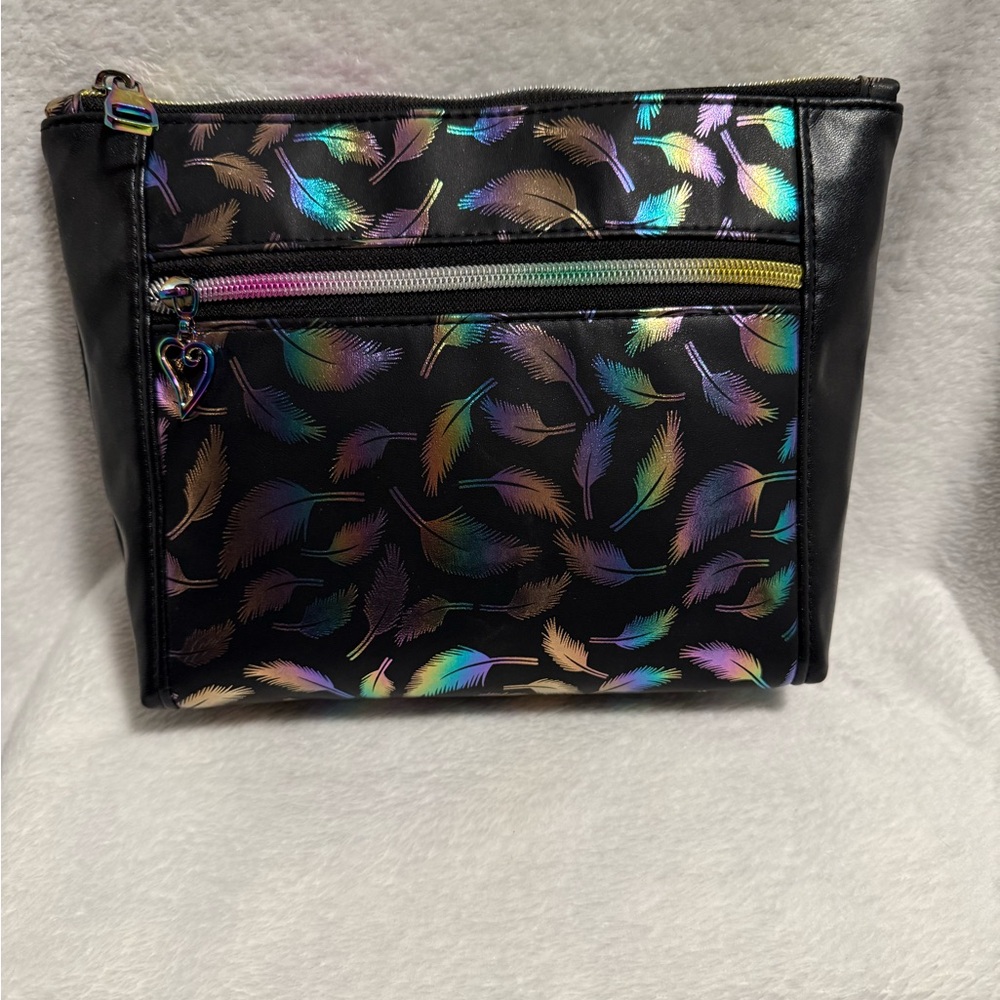 Midnight Feather Cosmetic Bag